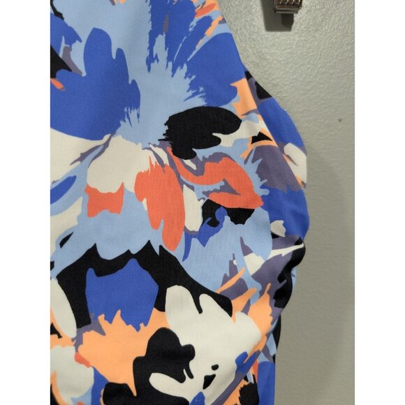 Athleta Women's Maldives Colorful High Neck Bra Cup Tankini Swim Tank Top 34B/C - Picture 8 of 16